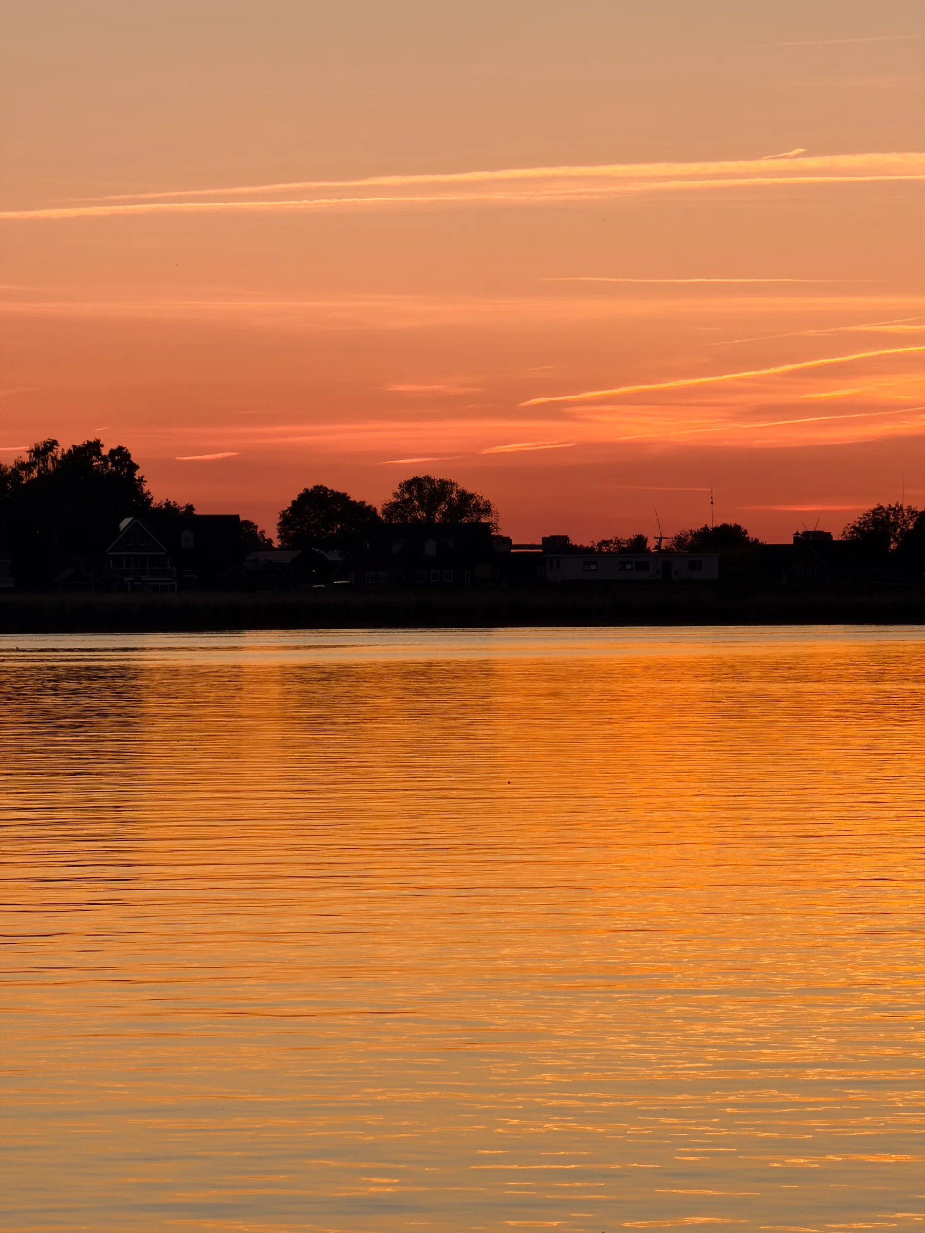 The Maas at sunset