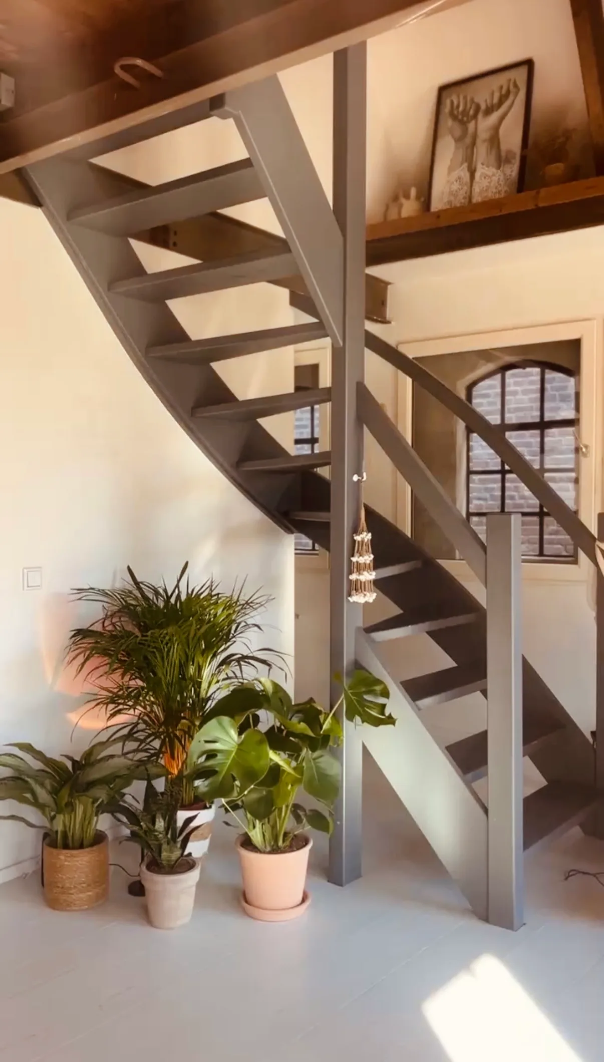 The stairs up